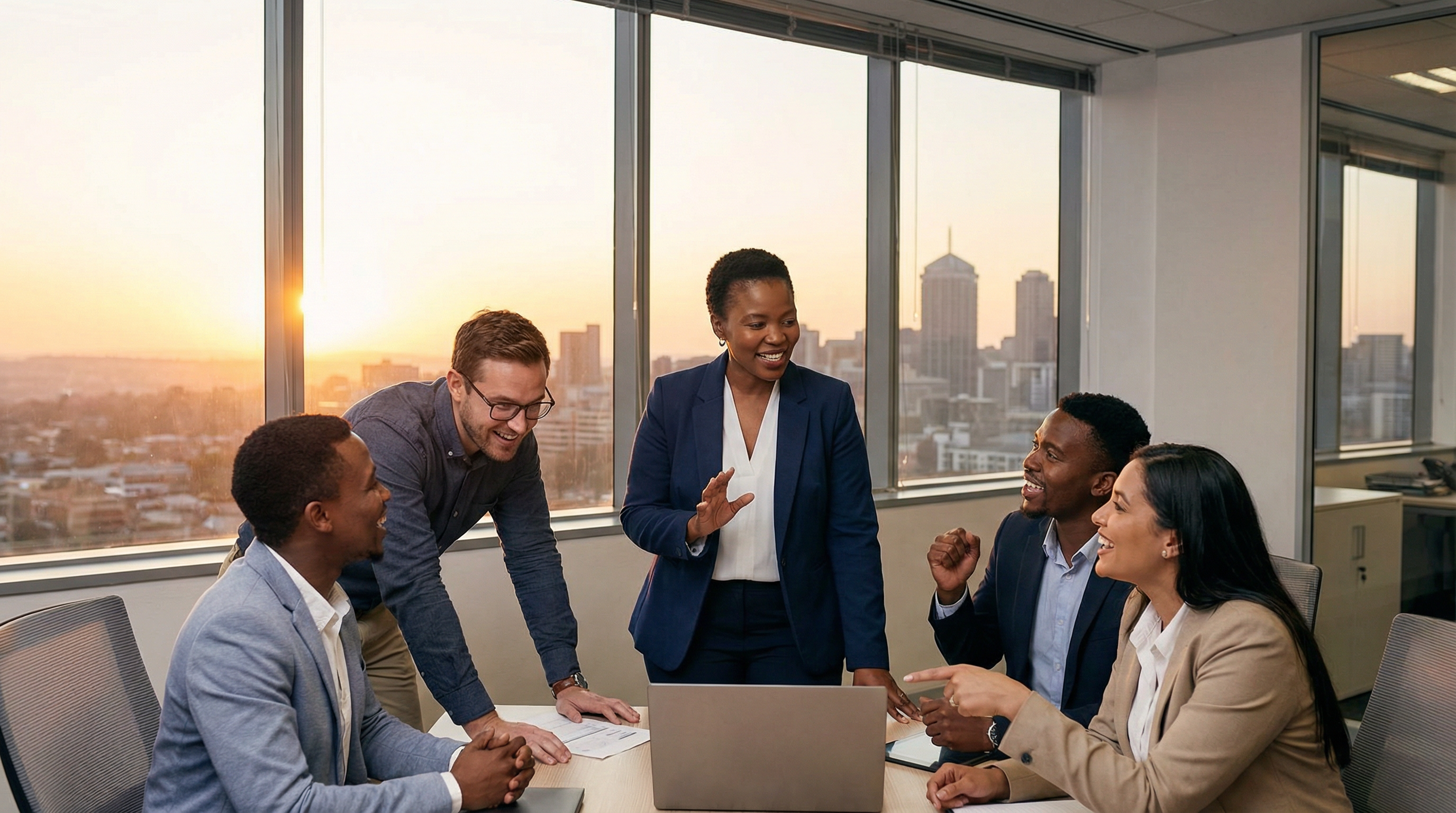 South African business leader empowering team growth and transformation